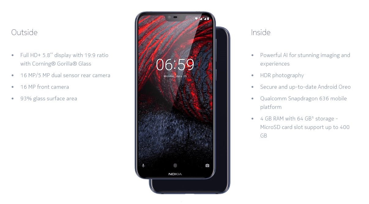 Мини-обзор Nokia X6 2018: цена, характеристики и дата выхода в России
