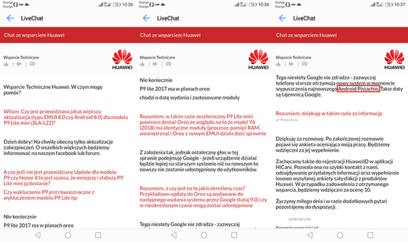 Название Android P рассекречено из-за ошибки сотрудника Huawei