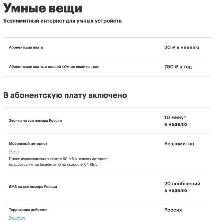 «Умные вещи» от Мегафон - новый выгодный тариф для гаджетов