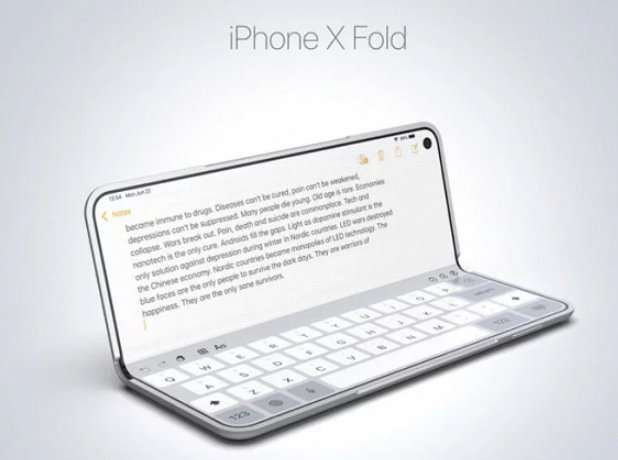 iPhone X Fold – таким будет первый складной смартфон от Apple