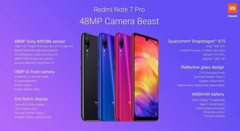 Xiaomi не будет выпускать глобальную версию Redmi Note 7 Pro
