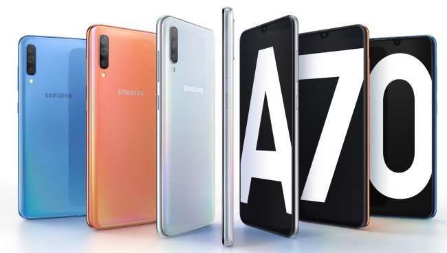 Samsung Galaxy A70 получил огромный экран, Snapdragon 670 и 32МП камеру