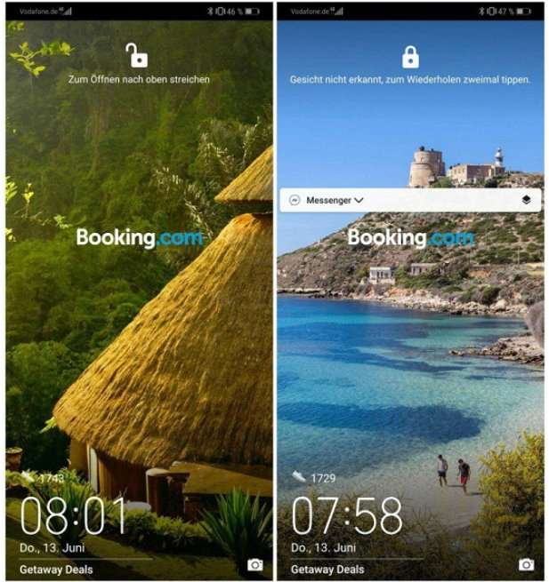 Смартфоны Huawei начали показывать рекламу на экране блокировки