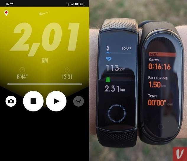 Обзор фитнес-браслета Honor Band 5 и сравнение с Xiaomi Mi Band 4