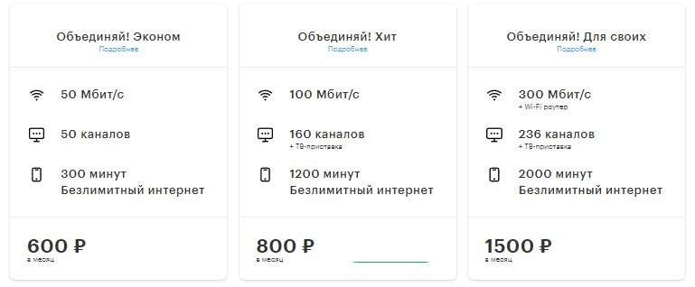 Новые тарифы МегаФон «Объединяй!»: три услуги по цене одной