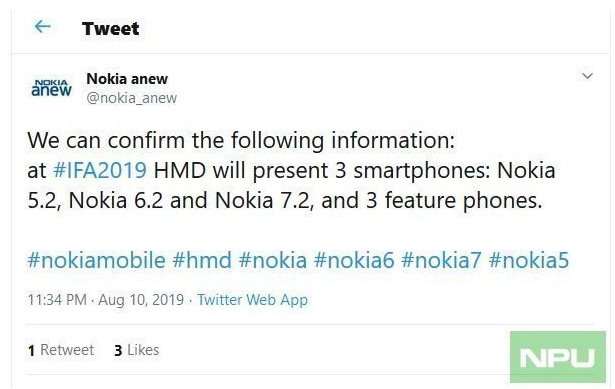 Nokia представит сразу 6 новых смартфонов на IFA 2019