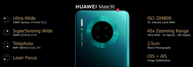 Анонс Huawei Mate 30 - первый флагман компании без Google сервисов