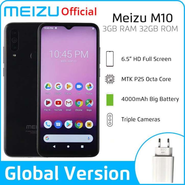 Представлен Meizu M10 – бюджетник с тройной камерой на чистом Android