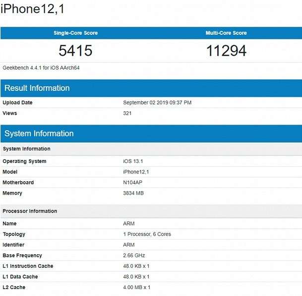 Мощность iPhone 11 впечатляет: смартфон поставил рекорд производительности в GeekBench