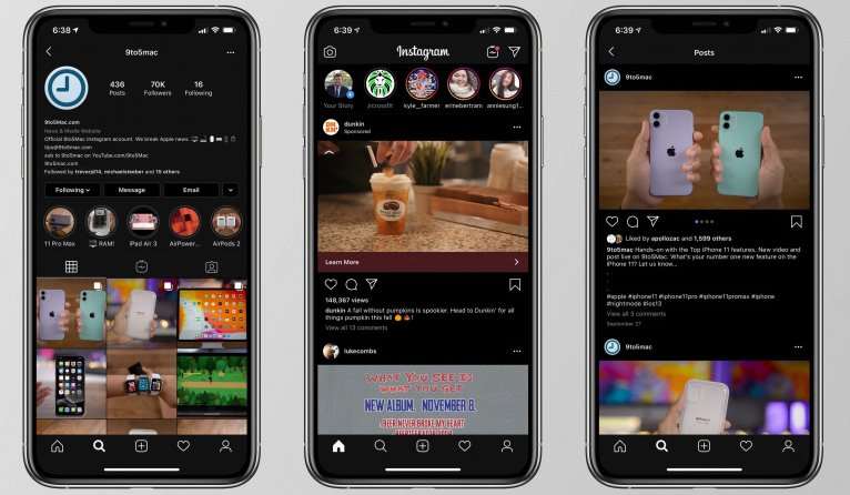 В Instagram для iPhone появилась темная тема, как включить