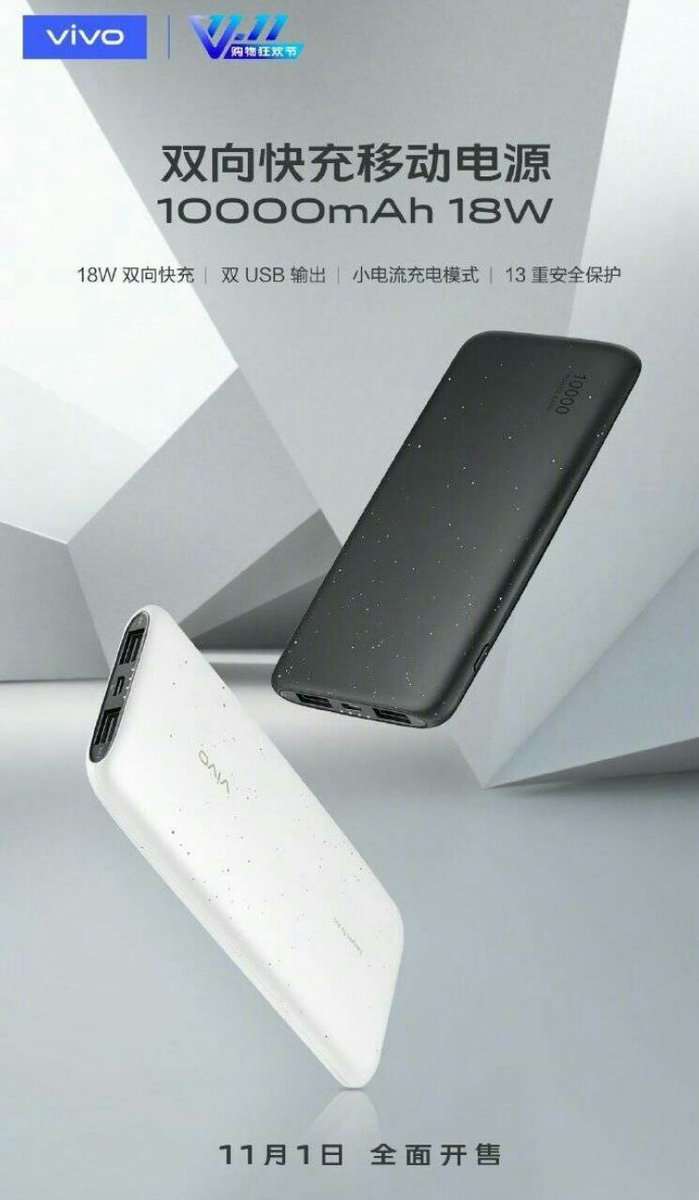 Vivo представила бюджетные портативные аккумуляторы