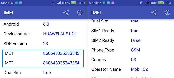 Как узнать IMEI смартфона на Android