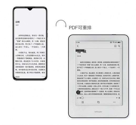 Xiaomi представила свою первую электронную книгу, она стоит дешевле 100$