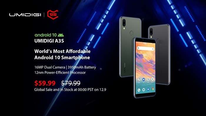 Представлен Umidigi AS3 - смартфон на Android 10 за 60$