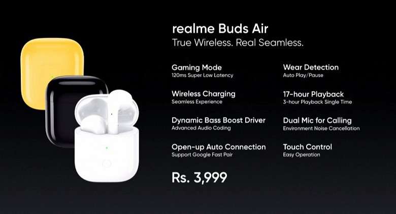 Realme Buds Air – убийца AirPods с беспроводной зарядкой за 3500 рублей