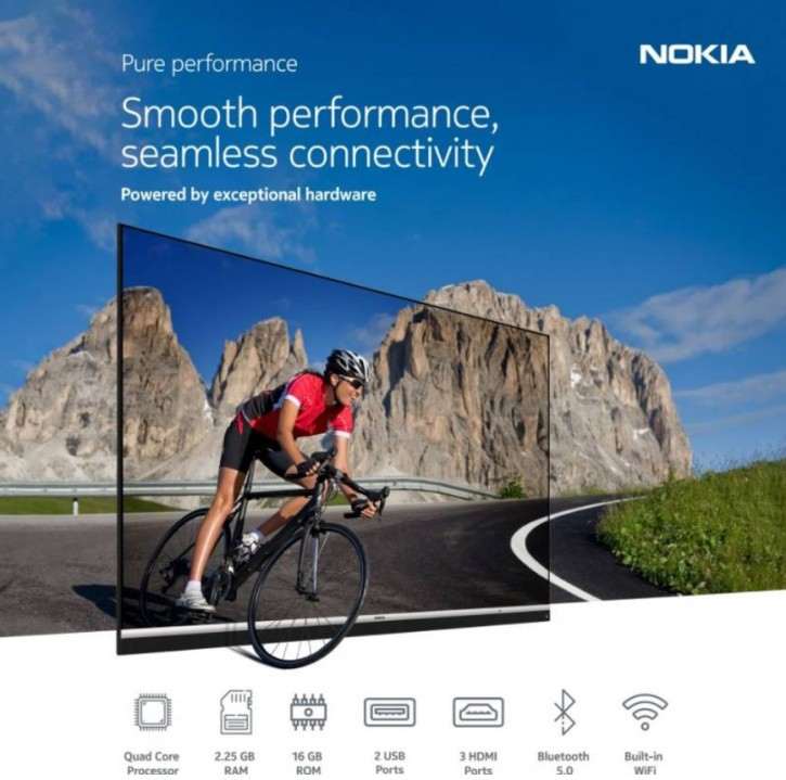 Nokia представила первый телевизор: 55″, 4K и звук JBL за 589$