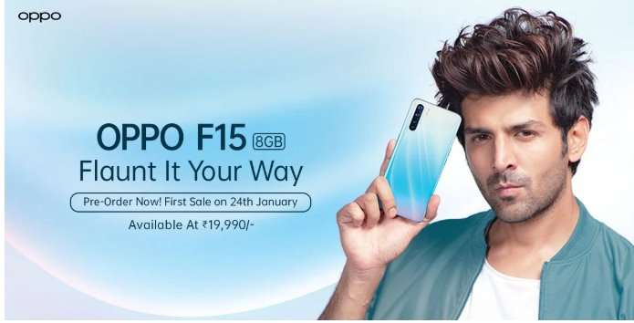 Представлен Oppo F15 – полный фарш на Helio P70 за 282$