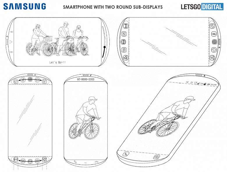 Samsung запатентовал уникальный смартфон, такого вы еще не видели