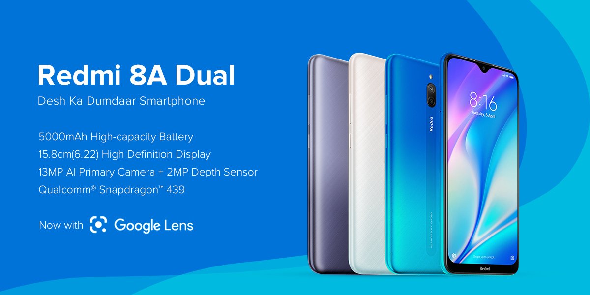 Xiaomi представила Redmi 8A Dual: новый бюджетный хит с двойной камерой