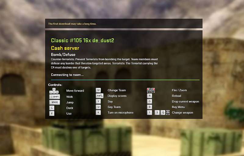 Теперь вы можете играть в Counter-Strike 1.6 прямо в браузере
