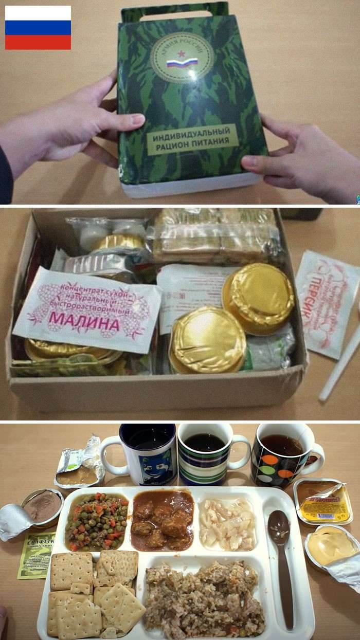 Сравнение сухпайков 14 стран мира. Посмотрите, чем кормят военных