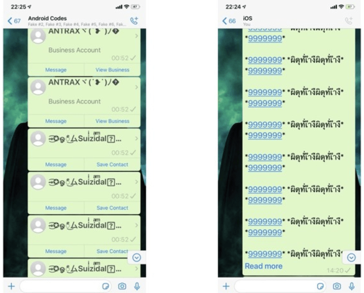 Новое сообщение-вирус ломает WhatsApp на любом смартфоне