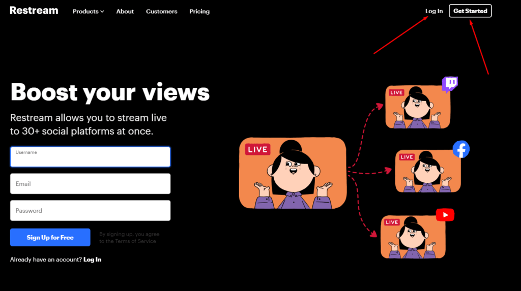 Как одновременно стримить на Twitch и YouTube : настройка Restream.io