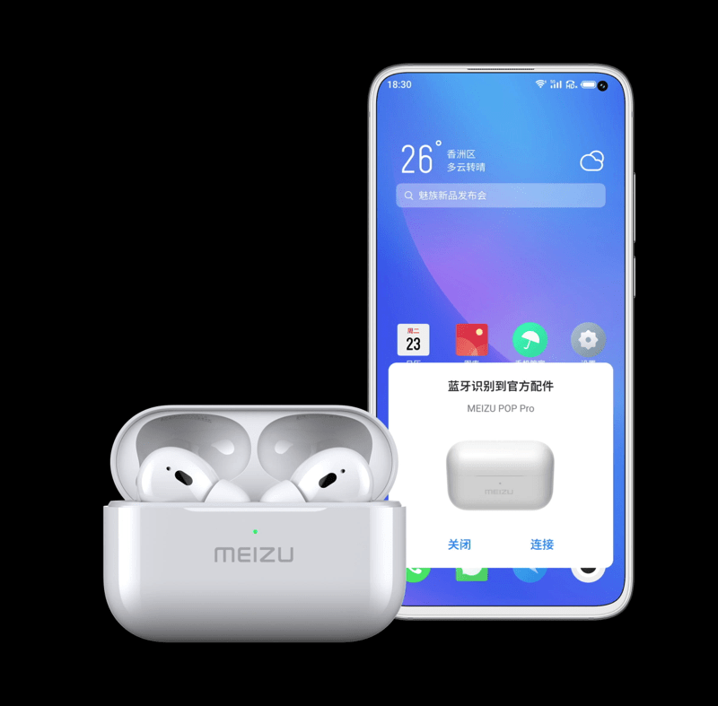Недорогой аналог AirPods от Meizu. Наушники хорошо звучат и имеют шумоподавление