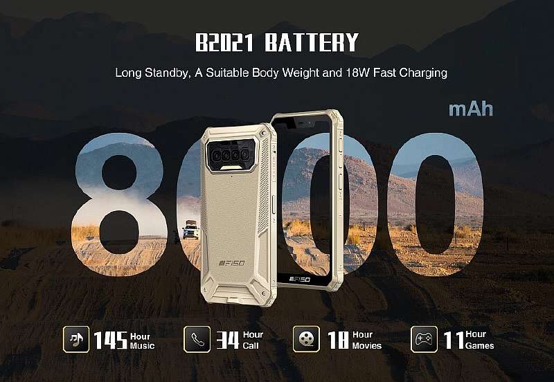Смартфон для мужчин: 8000 мАч, IP68, NFC, Type-C и 6/64 памяти за 8300 рублей