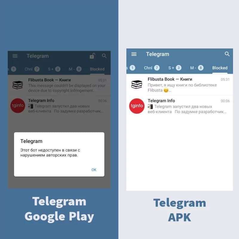 Telegram запустил «пиратскую» версию мессенджера. Там есть торренты и бесплатный контент