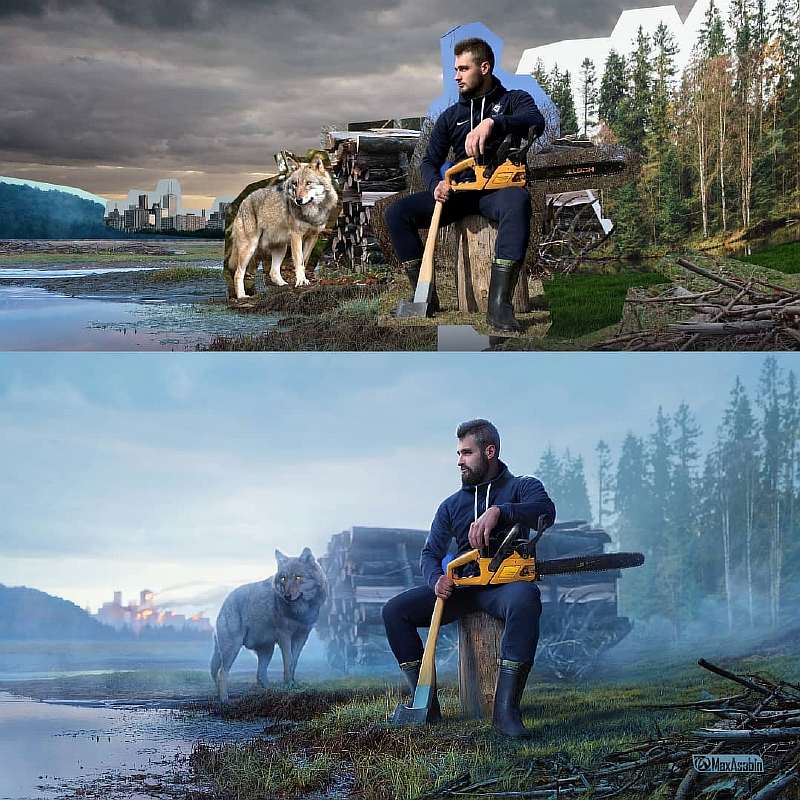 Лютый мастер Фотошопа! Посмотрите, какие чудеса творит с фотографиями парень из России