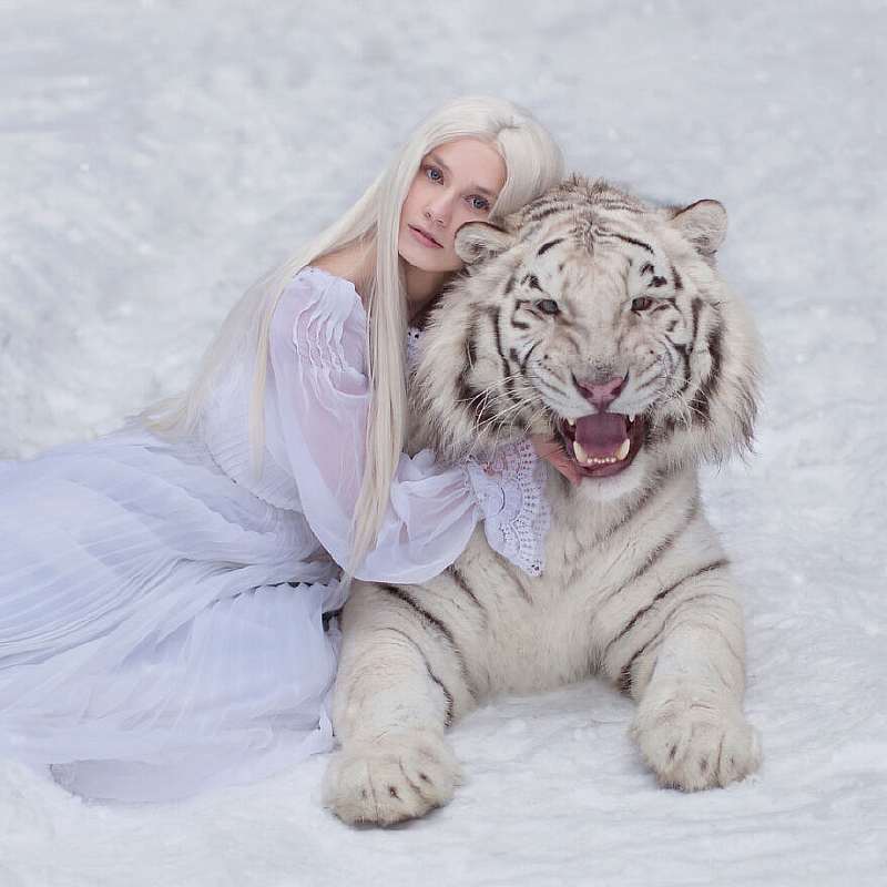 Волшебное единство животных и людей: 40 фотографий от девушки из России