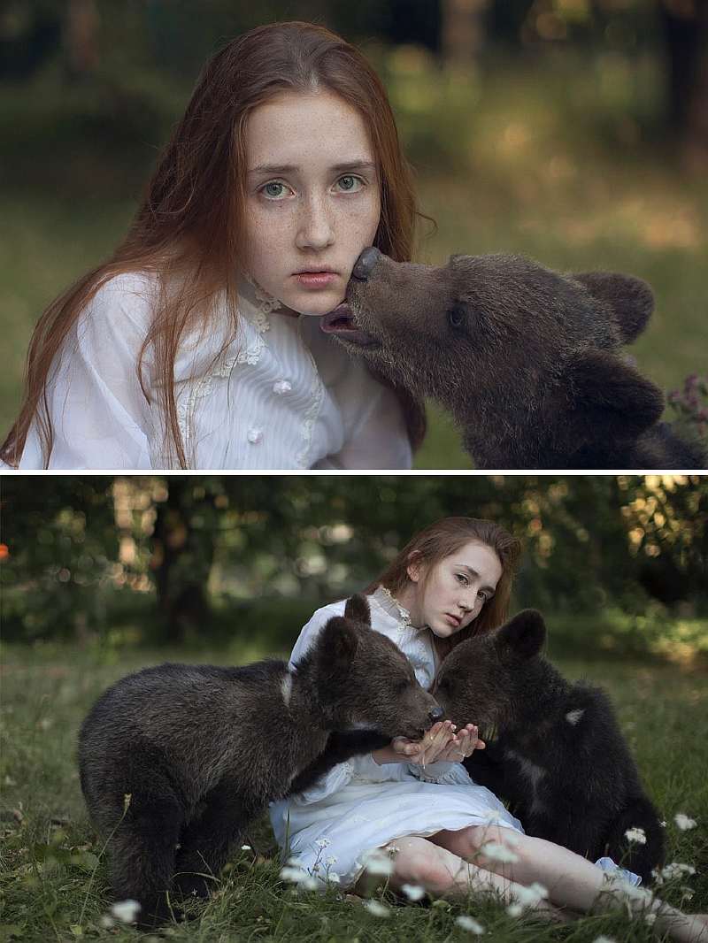 Волшебное единство животных и людей: 40 фотографий от девушки из России