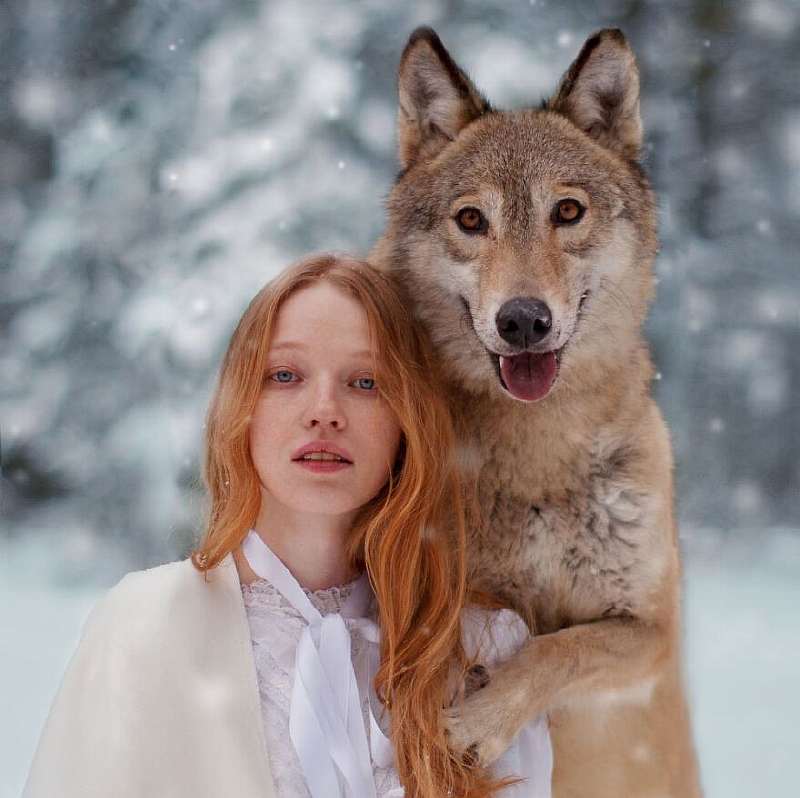 Волшебное единство животных и людей: 40 фотографий от девушки из России