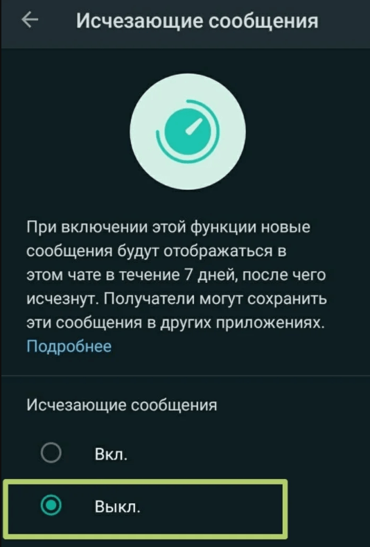 Как включить исчезающие сообщения в WhatsApp: подробная инструкция