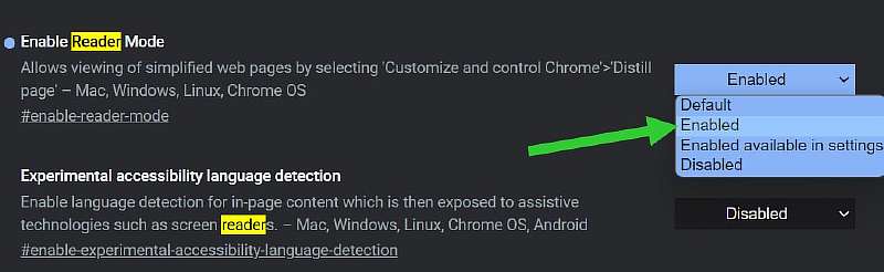 Как включить режим чтения в Google Chrome (reader mode)
