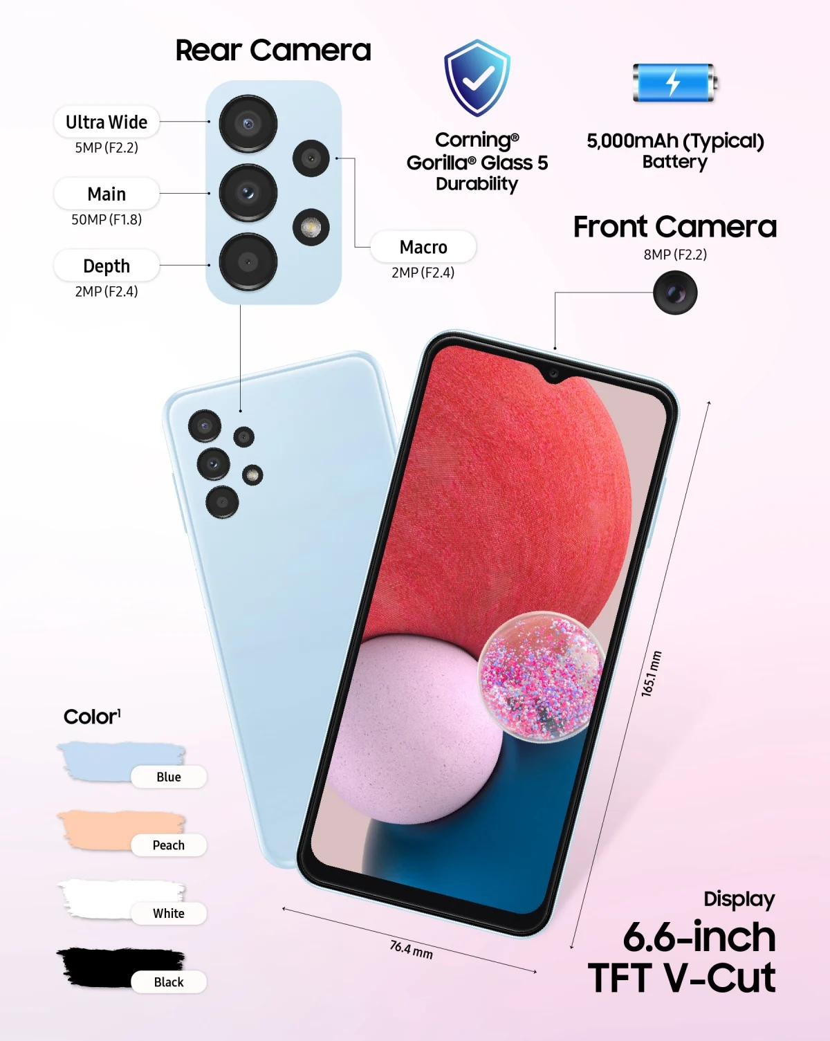 Представлен Samsung Galaxy A13. Бюджетный смартфон с 50-мегапиксельной камерой