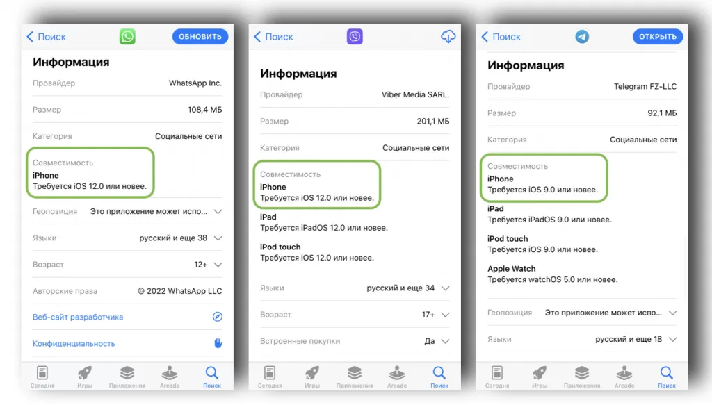 WhatsApp перестанет работать на старых моделях iPhone