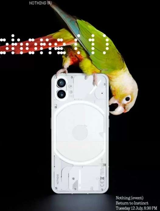 Nothing Phone (1) показали на официальном фото. Это действительно необычный смартфон