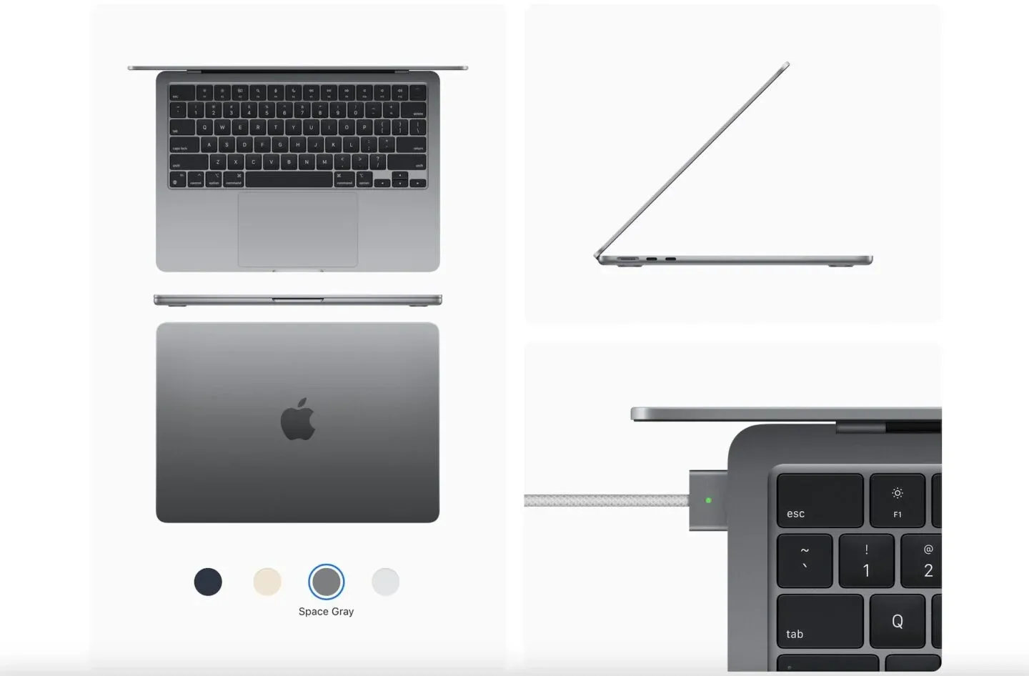 Apple представила новый MacBook Air: процессор M2, MagSafe и монобровь