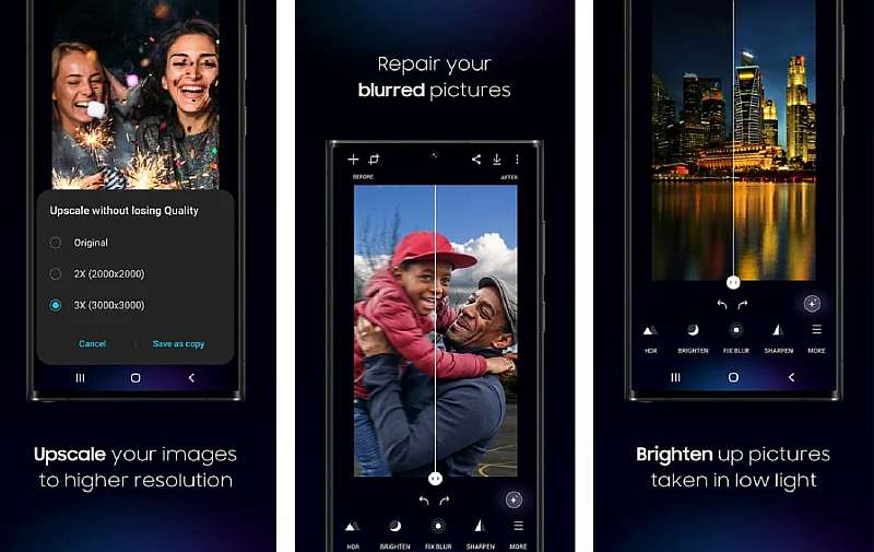 Искусственный интеллект в приложении Samsung исправит плохие фотографии в один клик