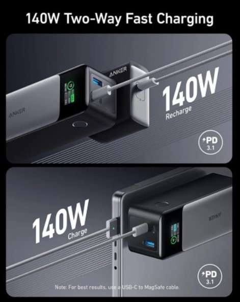 Anker выпустила мощнейший павербанк, который быстро зарядит смартфон или ноутбук