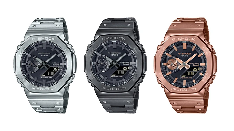Casio выпустила брутальные часы G-Shock в цельнометаллическом корпусе