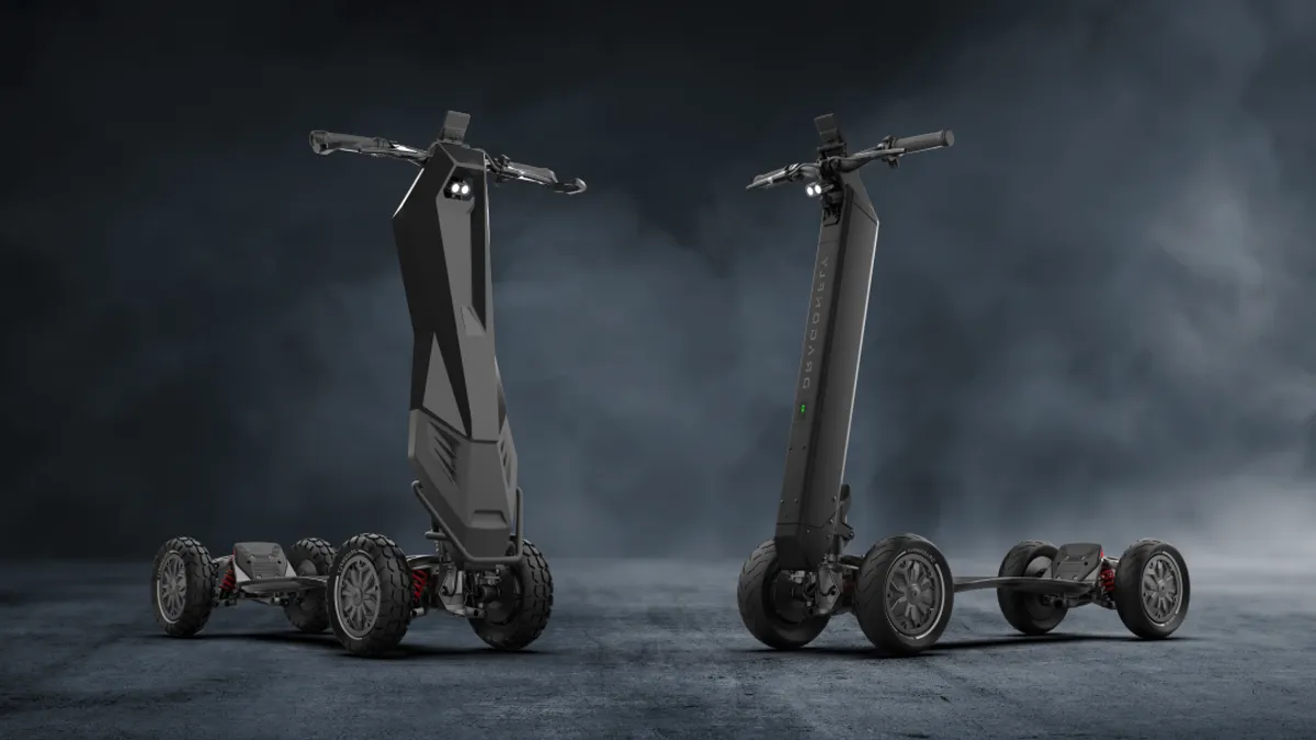 Вещь дня: самокат-внедорожник Dragonfly Hyperscooter, созданный специально для оффроуда