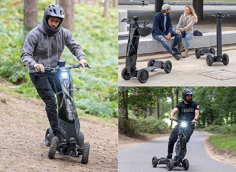 Вещь дня: самокат-внедорожник Dragonfly Hyperscooter, созданный специально для оффроуда