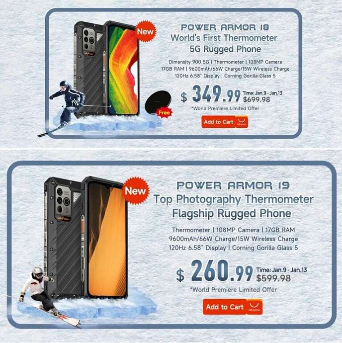 Китайцы начали продавать недорогой защищенный флагман с батареей на 9600 мАч
