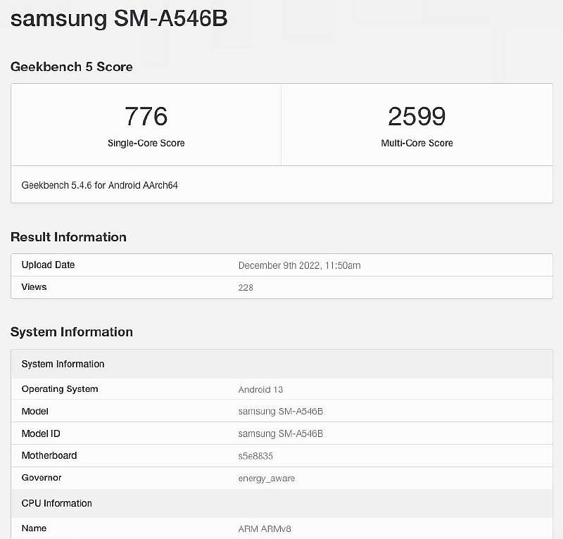 Каким будет Samsung Galaxy A54? Известны характеристики и цена будущего бестселлера