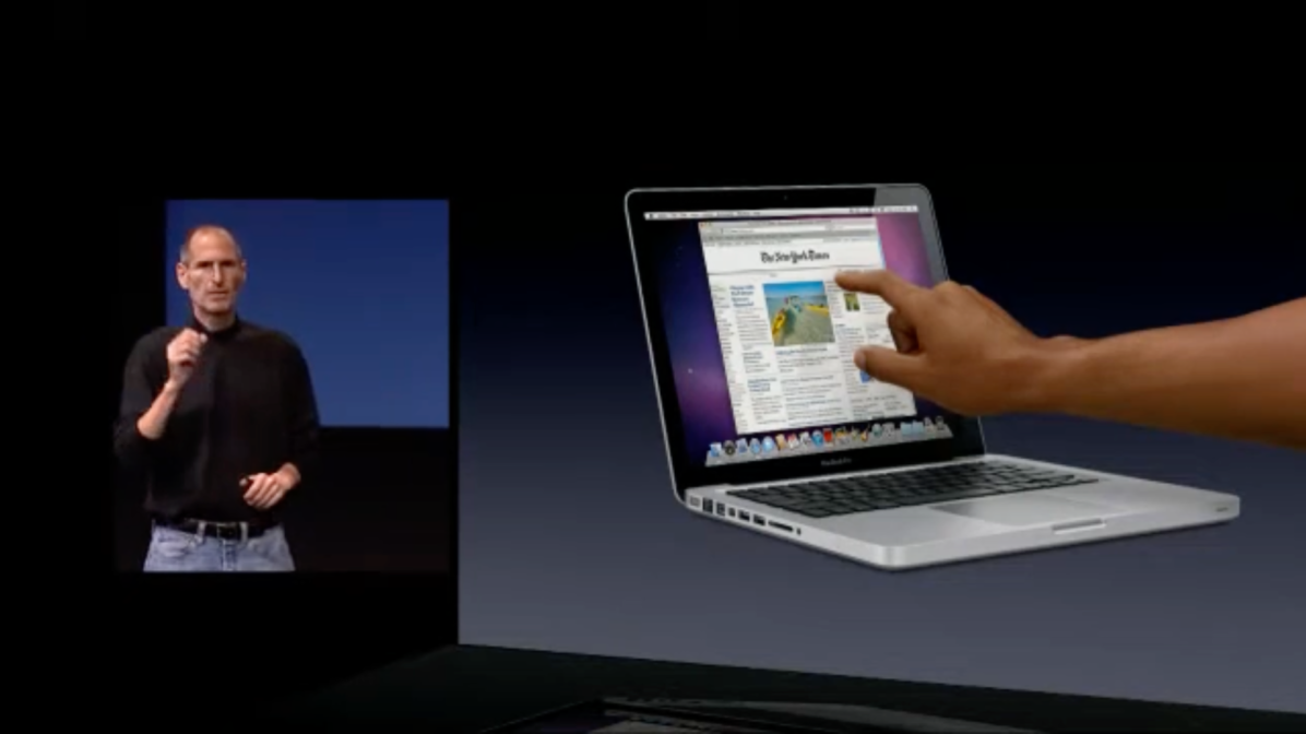 Apple выпустит MacBook с сенсорным дисплеем. Стив Джобс был категорически против