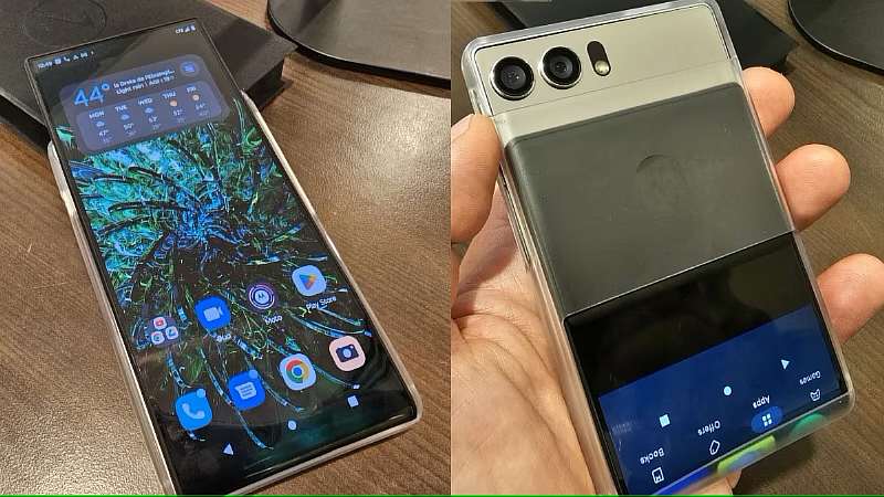 Уникальный смартфон Motorola RIZR с MWC 2023. Посмотрите, как он раскладывается