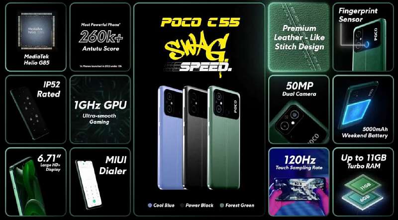 Xiaomi выпустила POCO C55. Бюджетник с обидными недостатками и впечатляющим дизайном